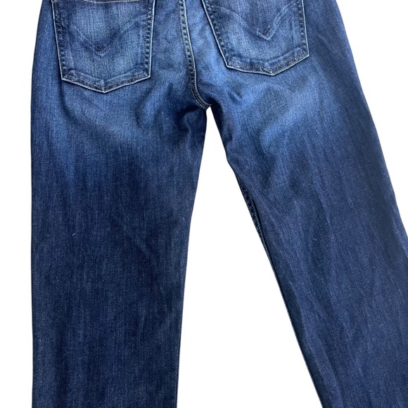 Hudson Women 26 Dark Wash Distressed Muse Crop Skinny Jeans W/5 in Cuff WC421DXA - Picture 14 of 15